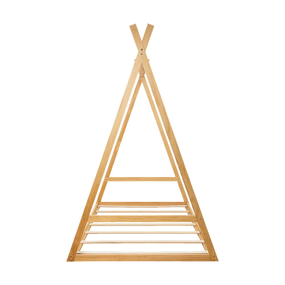 Kids Tent Montessori Toddler Floor Bed Wooden Bedframe - Mekamart Australia