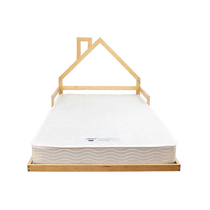 Pine Wood Floor Bed House Frame for Kids and Toddlers - Mekamart Australia