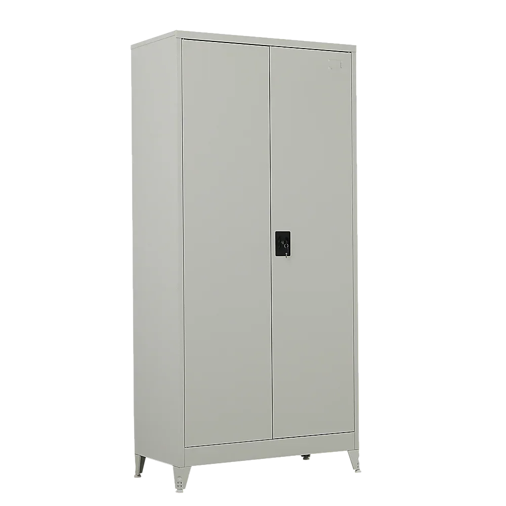 Two-Door Metal Cabinet Shelf Storage for Home Office Gym - Mekamart Australia