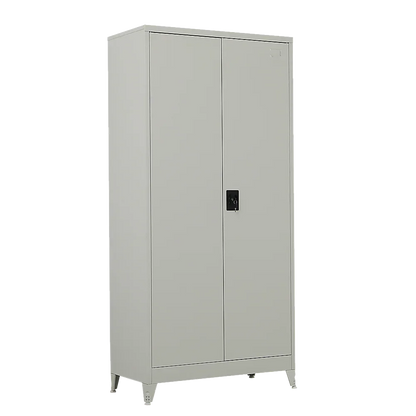 Two-Door Metal Cabinet Shelf Storage for Home Office Gym - Mekamart Australia