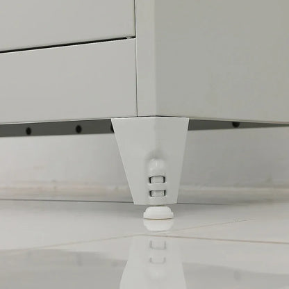 Two-Door Metal Cabinet Shelf Storage for Home Office Gym - Mekamart Australia