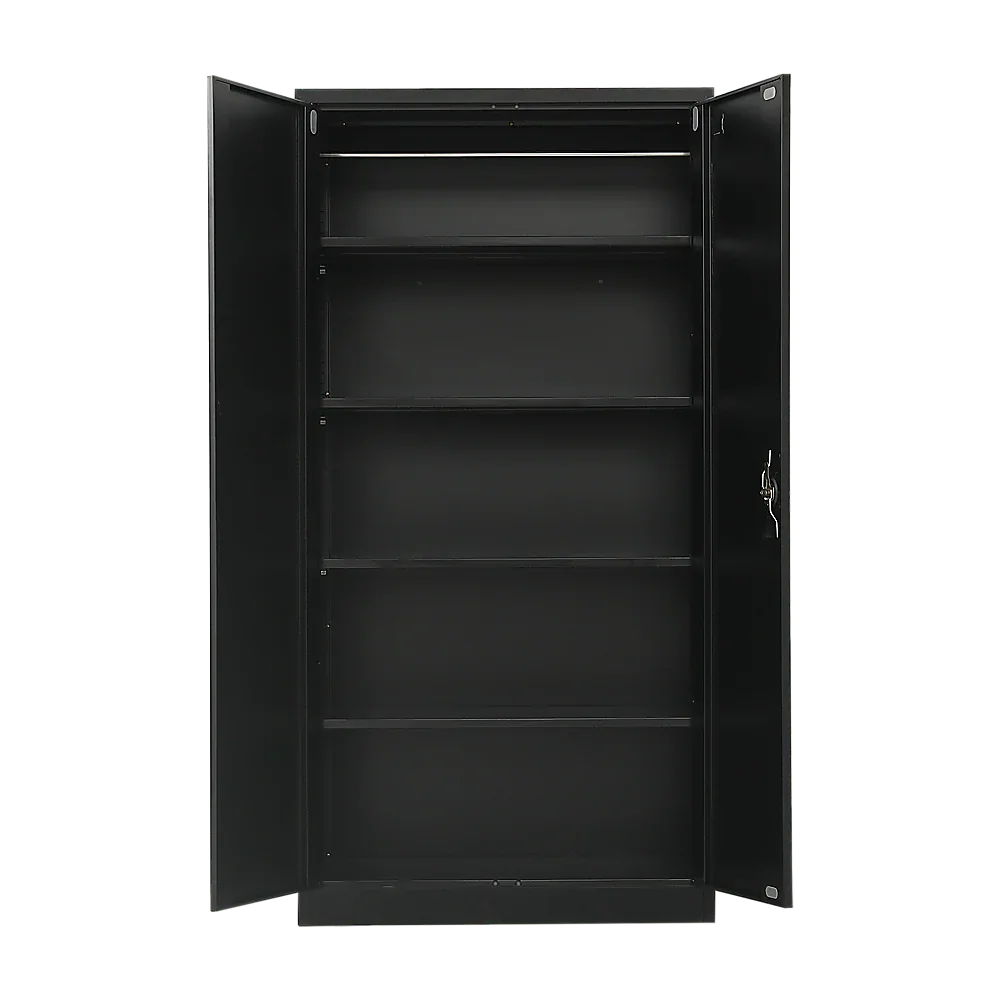 Two-Door Metal Cabinet Shelf Storage for Home Office Gym - Mekamart Australia