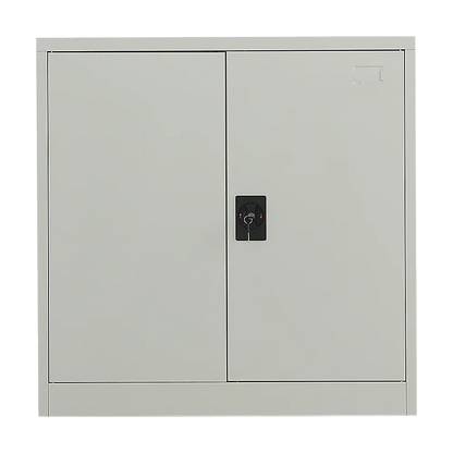 Two-Door Metal Short Cabinet Shelf Storage for Home Office Gym - Mekamart Australia