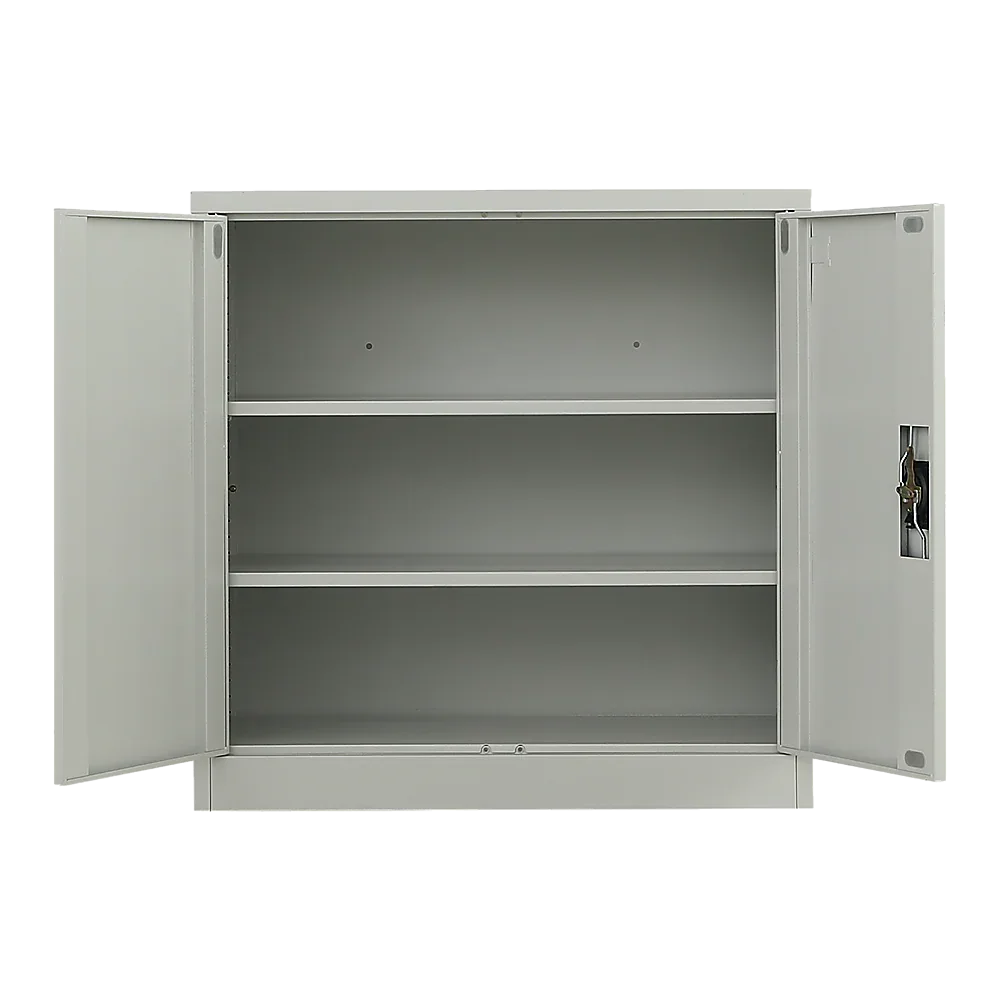 Two-Door Metal Short Cabinet Shelf Storage for Home Office Gym - Mekamart Australia