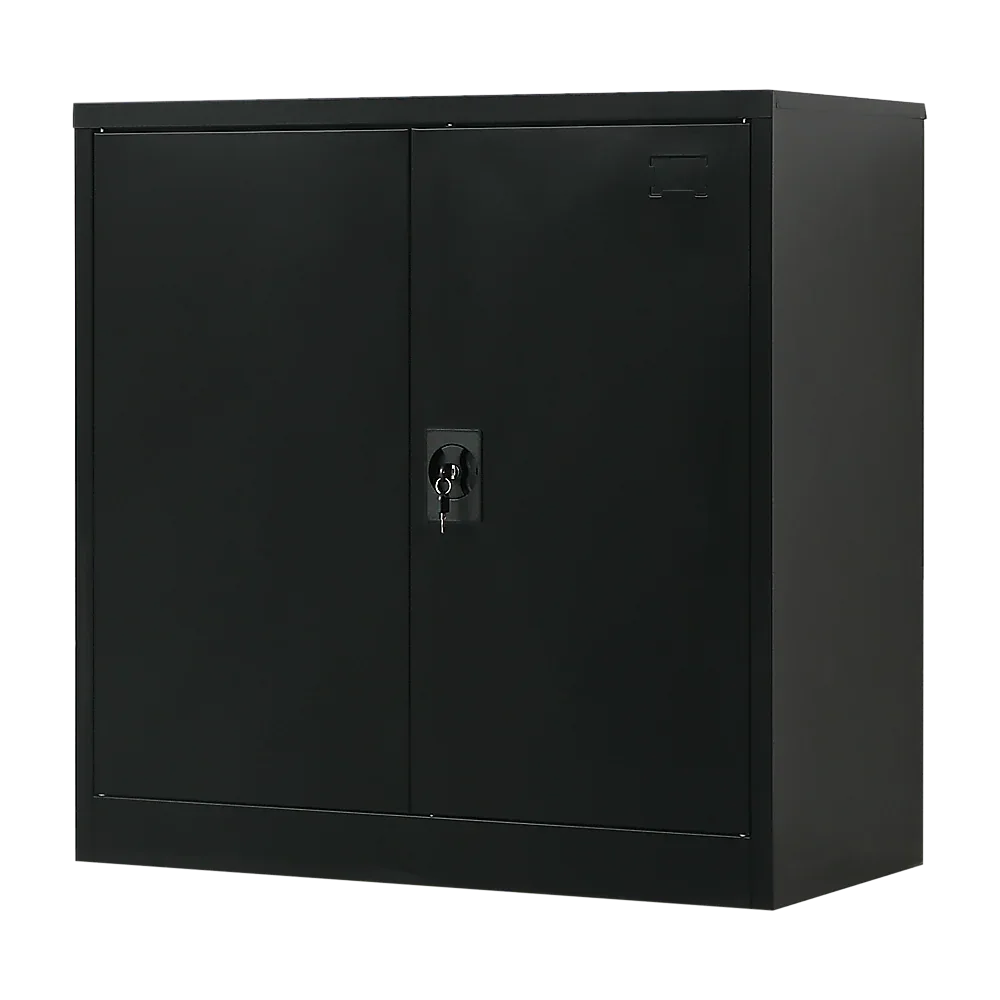 Two-Door Metal Short Cabinet Shelf Storage for Home Office Gym - Mekamart Australia