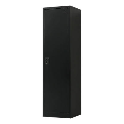 Single-Door Metal Tall Cabinet Shelf Storage for Home Office Gym - Mekamart Australia