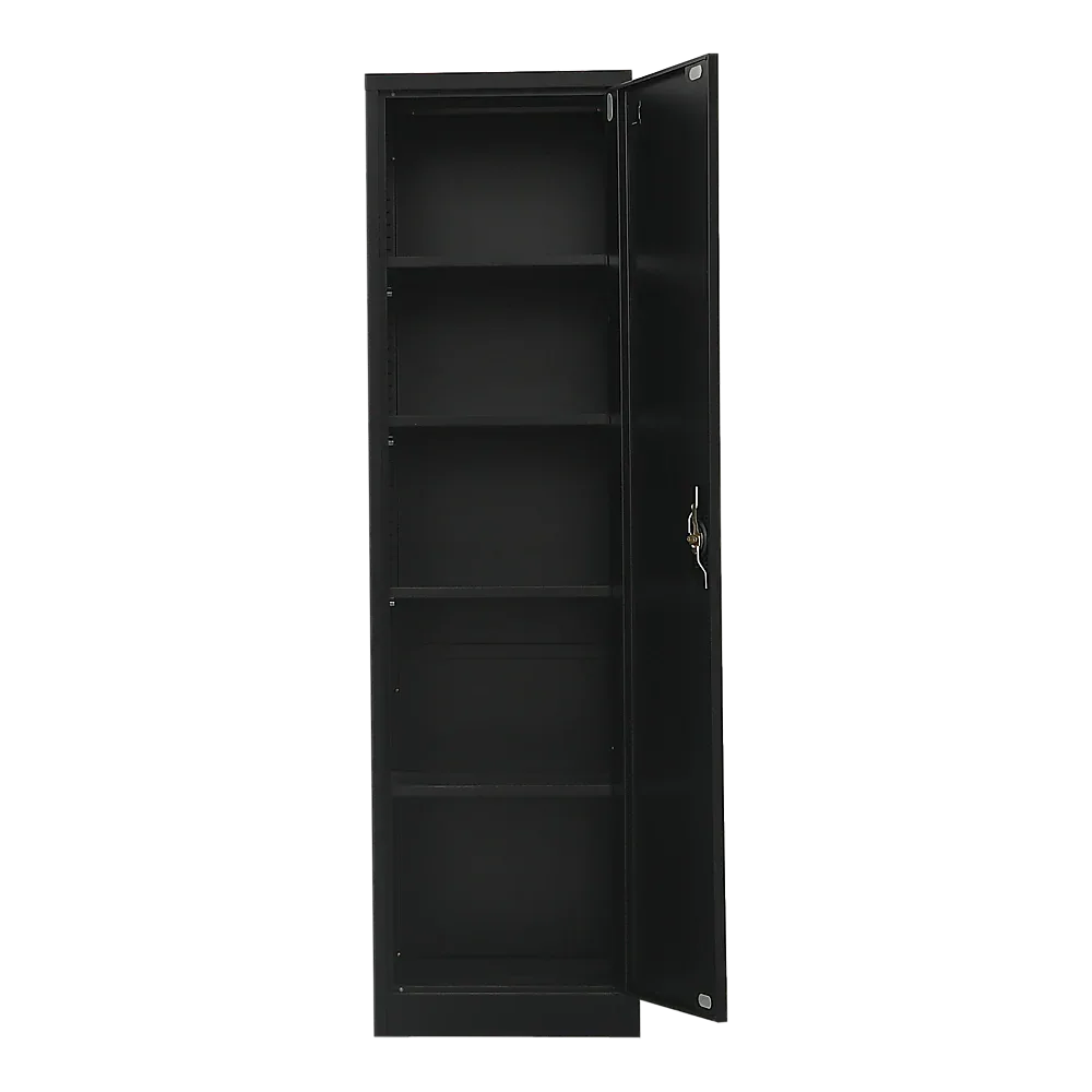 Single-Door Metal Tall Cabinet Shelf Storage for Home Office Gym - Mekamart Australia