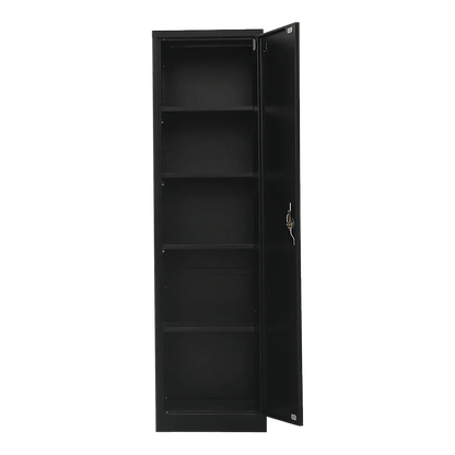 Single-Door Metal Tall Cabinet Shelf Storage for Home Office Gym - Mekamart Australia