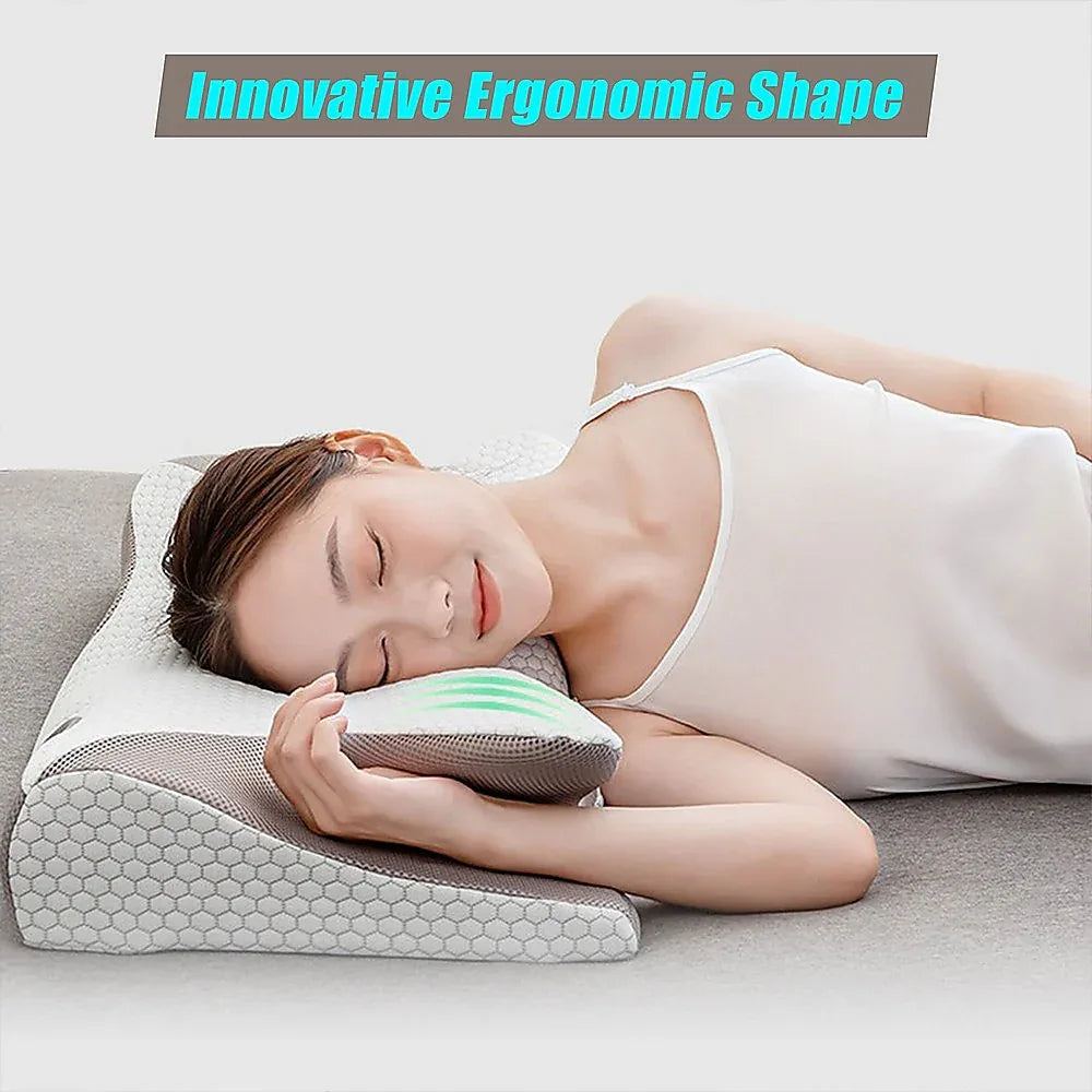 Soft Cervical Pillow for Neck Pain Relief Memory Foam Ergonomic - Mekamart Australia