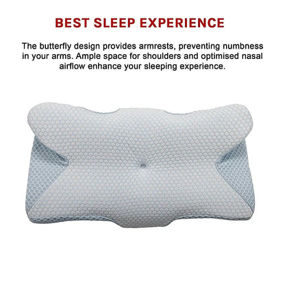 Soft Cervical Pillow for Neck Pain Relief Memory Foam Ergonomic - Mekamart Australia