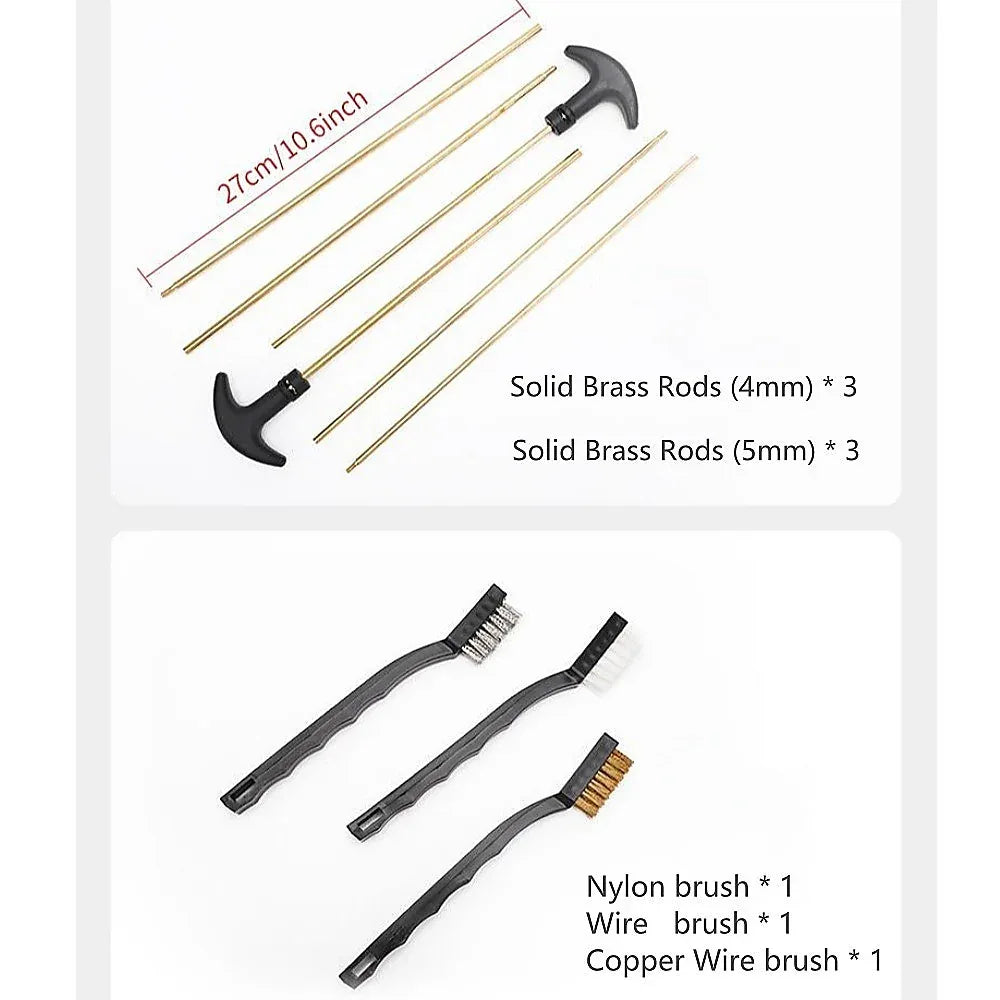 Universal Barrel All-purpose Gun Cleaning Kit for Rifle Pistol Shotgun Muzzleloader - Mekamart Australia