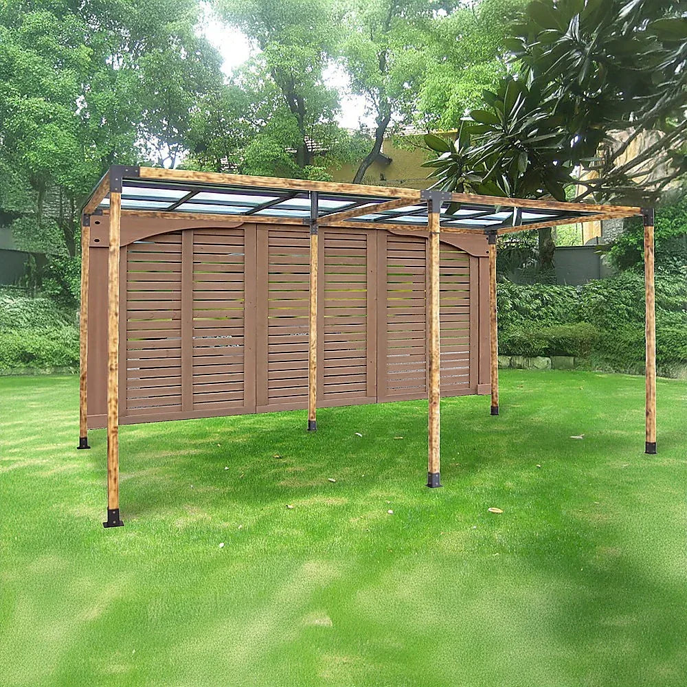 Roof Pergola Gazebo Shed Matte Black Steel Brackets DIY Kits - Mekamart Australia
