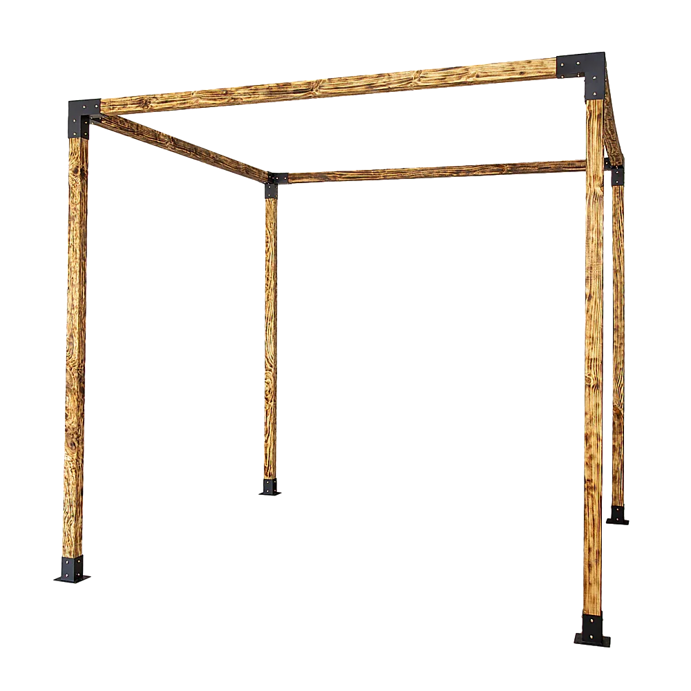 Roof Pergola Gazebo Shed Matte Black Steel Brackets DIY Kits - Mekamart Australia