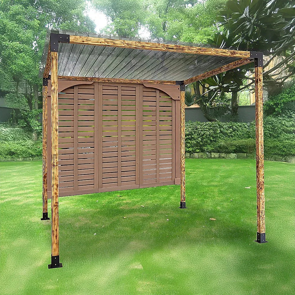 Roof Pergola Gazebo Shed Matte Black Steel Brackets DIY Kits - Mekamart Australia