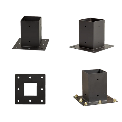 Roof Pergola Gazebo Shed Matte Black Steel Brackets DIY Kits - Mekamart Australia