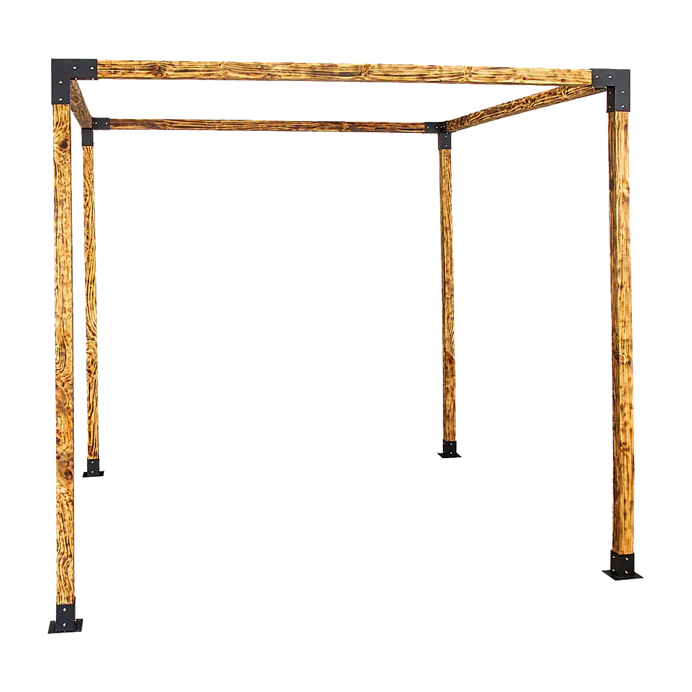 Roof Pergola Gazebo Shed Matte Black Steel Brackets DIY Kits - Mekamart Australia