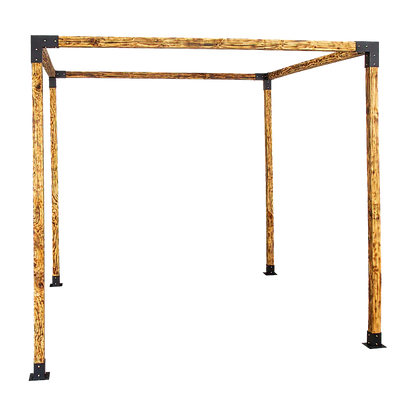Roof Pergola Gazebo Shed Matte Black Steel Brackets DIY Kits - Mekamart Australia