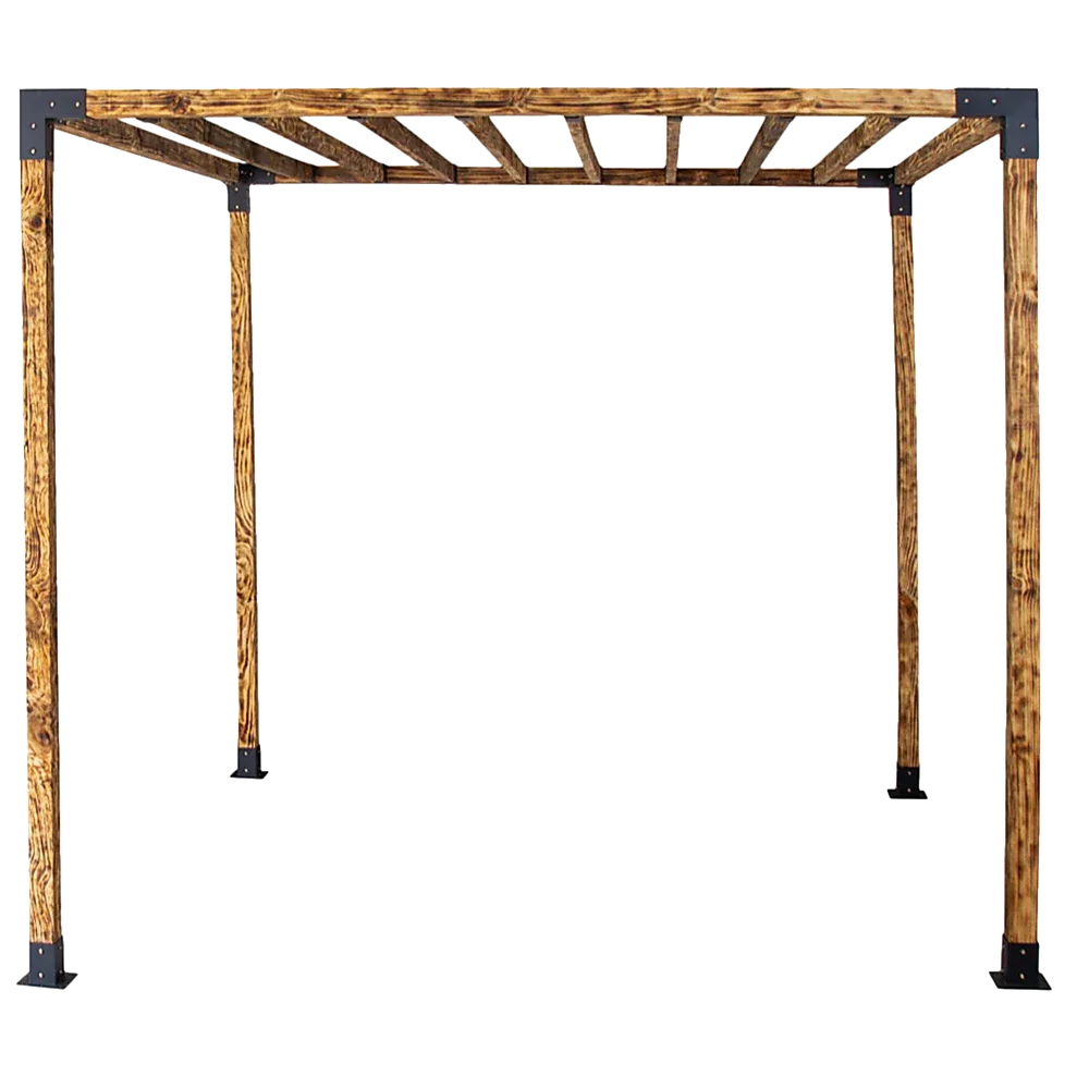 Roof Pergola Gazebo Shed Matte Black Steel Brackets DIY Kits - Mekamart Australia