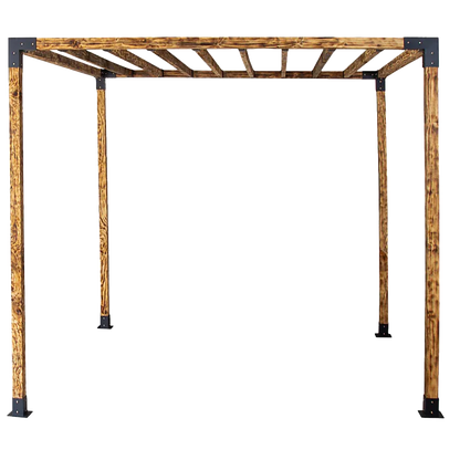 Roof Pergola Gazebo Shed Matte Black Steel Brackets DIY Kits - Mekamart Australia