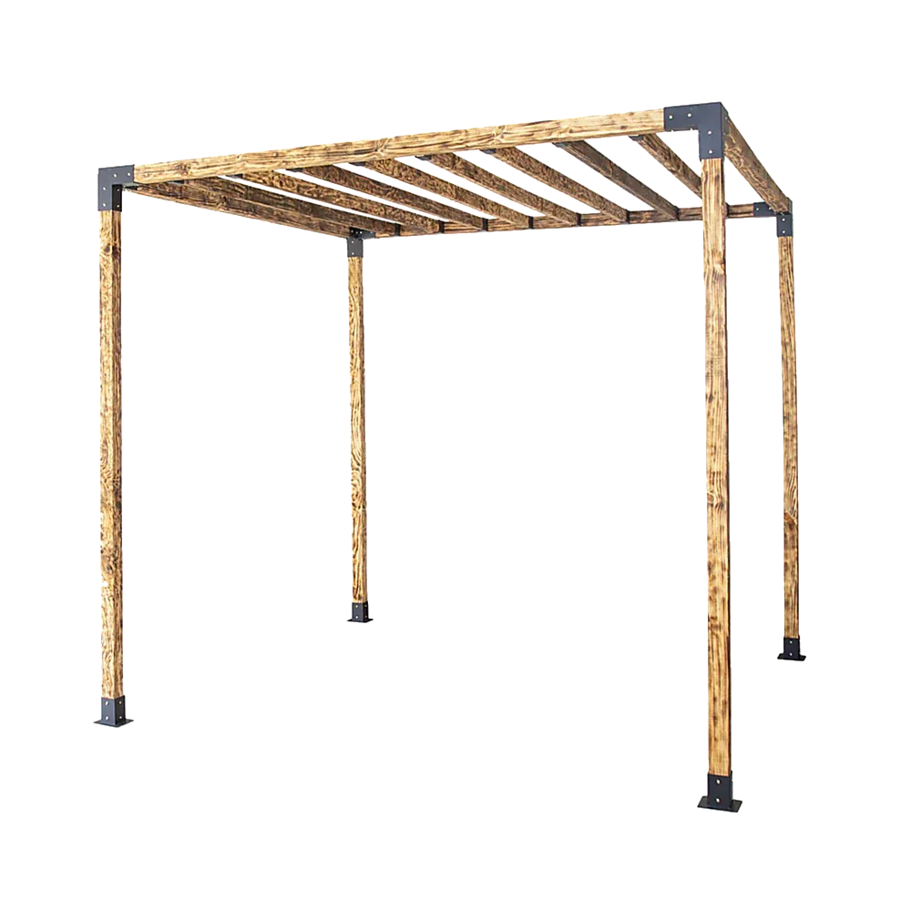 Roof Pergola Gazebo Shed Matte Black Steel Brackets DIY Kits - Mekamart Australia