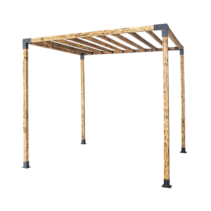 Roof Pergola Gazebo Shed Matte Black Steel Brackets DIY Kits - Mekamart Australia