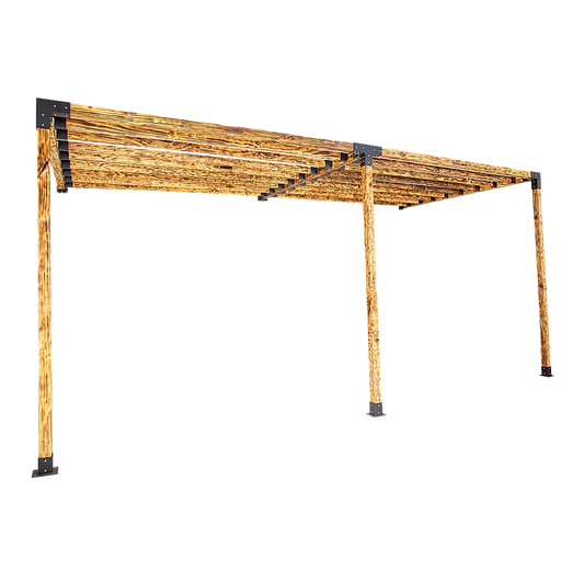 Roof Pergola Gazebo Shed Matte Black Steel Brackets DIY Kits - Mekamart Australia