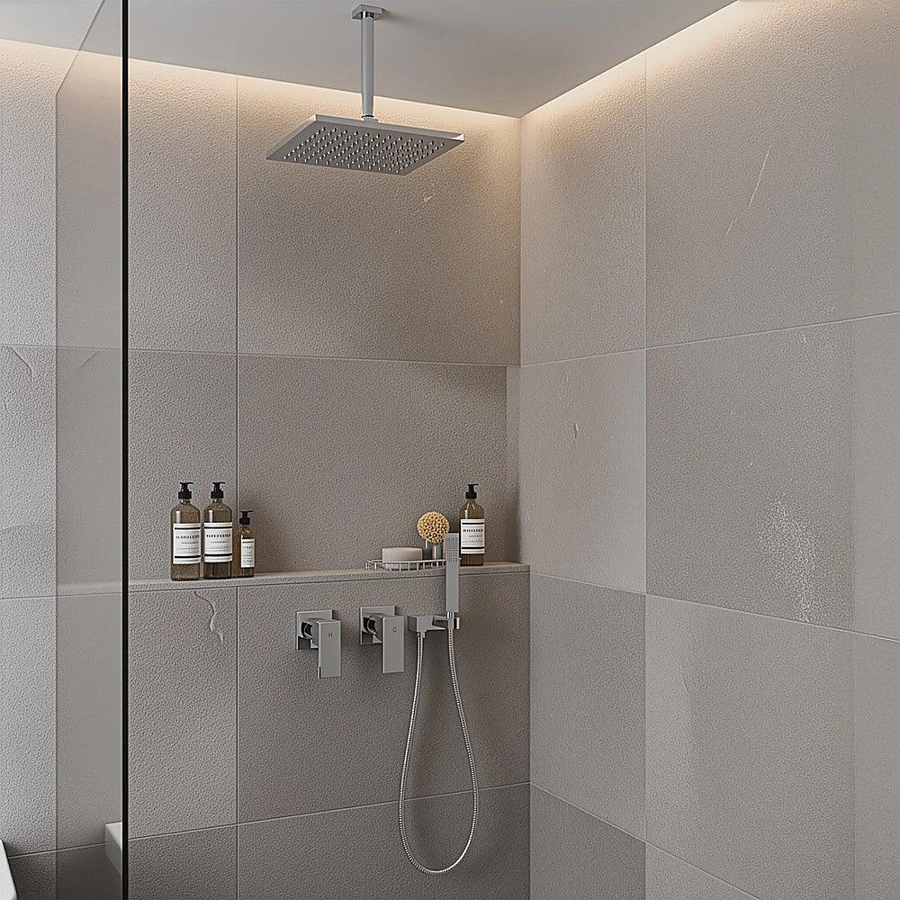 Bathroom Shower Bath Hot and Cold Square Mixer WATERMARK Certified in Chrome - Mekamart Australia