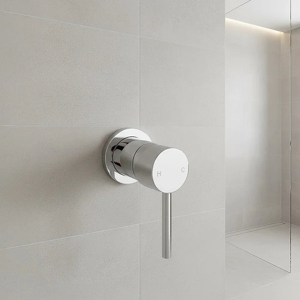 Single Round Shower Bath Mixer Tap Bathroom WATERMARK Approved - Mekamart Australia