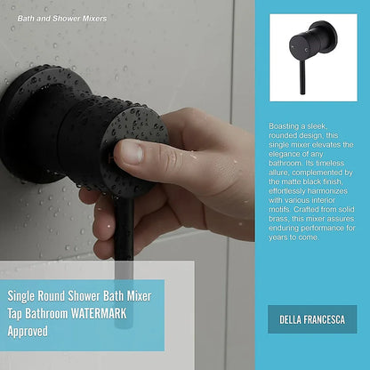 Single Round Shower Bath Mixer Tap Bathroom WATERMARK Approved - Mekamart Australia