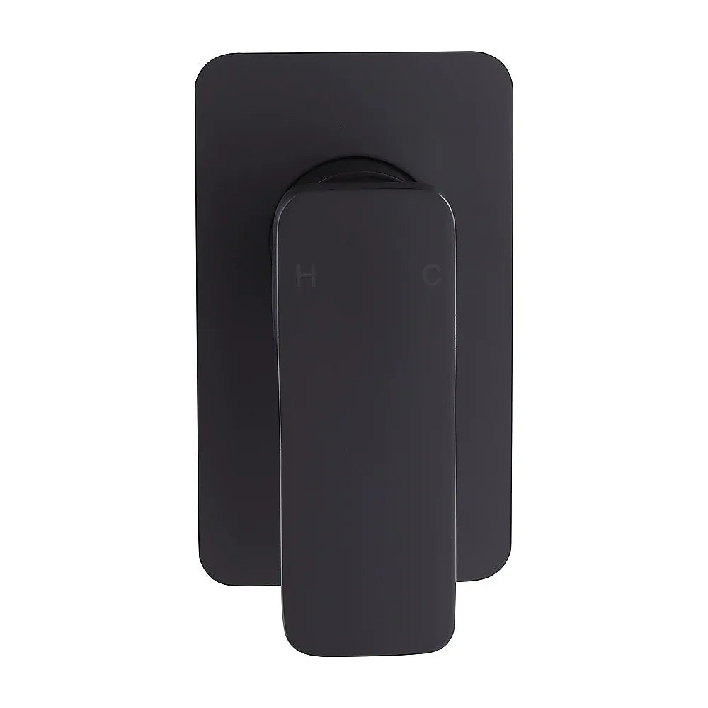 Single Square Shower Bath Mixer Tap Bathroom WATERMARK Approved in Black - Mekamart Australia