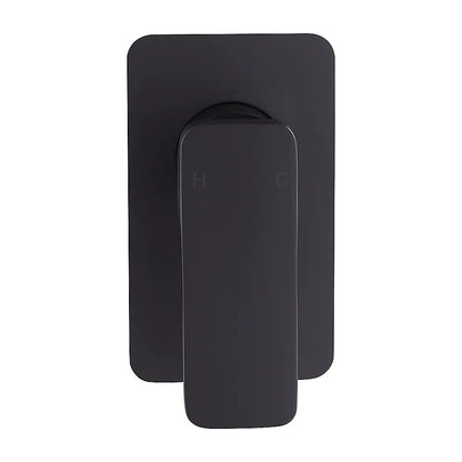 Single Square Shower Bath Mixer Tap Bathroom WATERMARK Approved in Black - Mekamart Australia