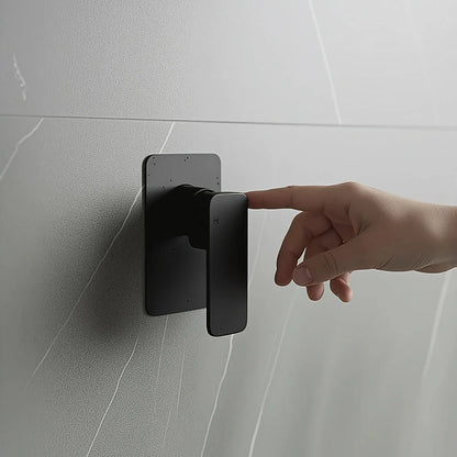 Single Square Shower Bath Mixer Tap Bathroom WATERMARK Approved in Black - Mekamart Australia