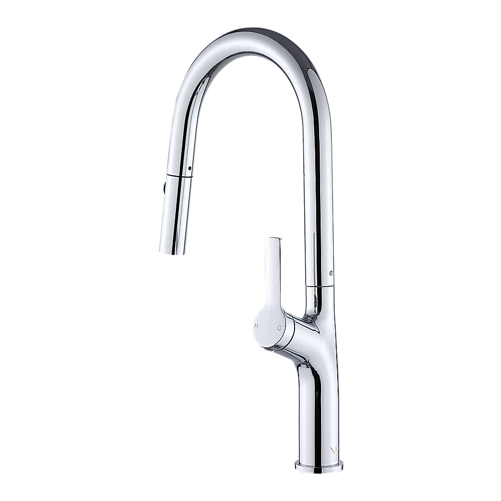 Kitchen Laundry Bathroom Basin Sink Pull Out Mixer Tap Faucet in Chrome - Mekamart Australia