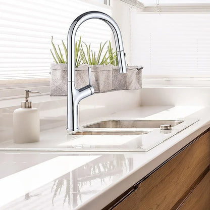 Kitchen Laundry Bathroom Basin Sink Pull Out Mixer Tap Faucet in Chrome - Mekamart Australia