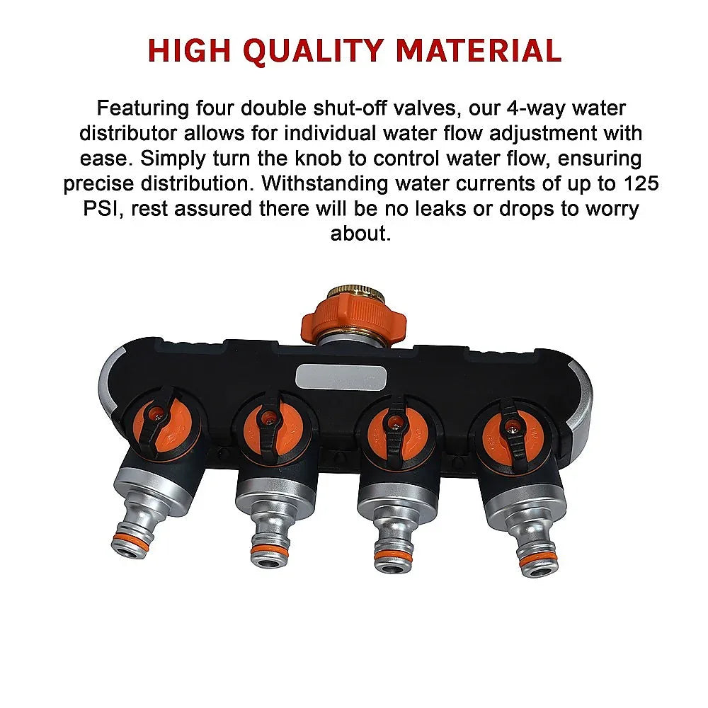 4-Way Water Distributor Garden Irrigation - Mekamart Australia