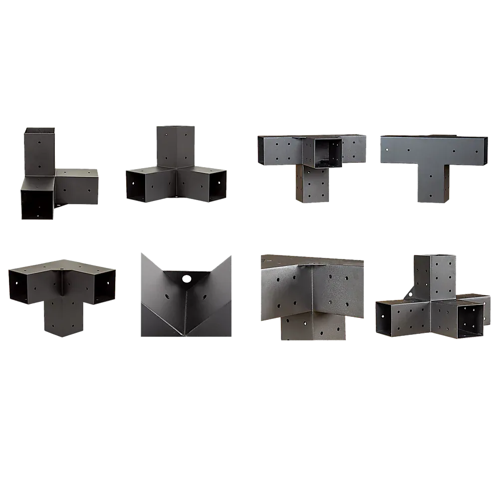 Roof Pergola Gazebo Shed Matte Black Steel Brackets and Coffee Screen DIY Kits - Mekamart Australia