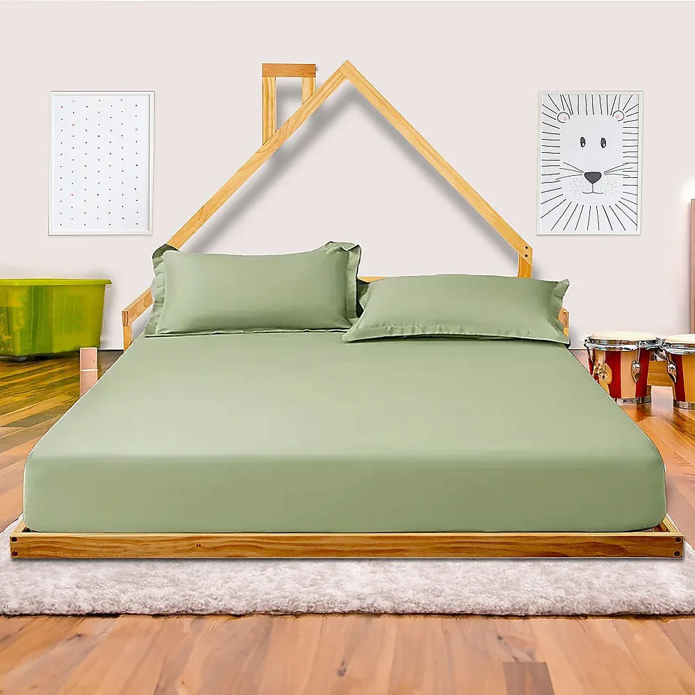 Pine Wood Floor Bed House Frame for Kids and Toddlers - Mekamart Australia