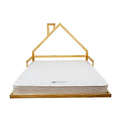 Pine Wood Floor Bed House Frame for Kids and Toddlers - Mekamart Australia