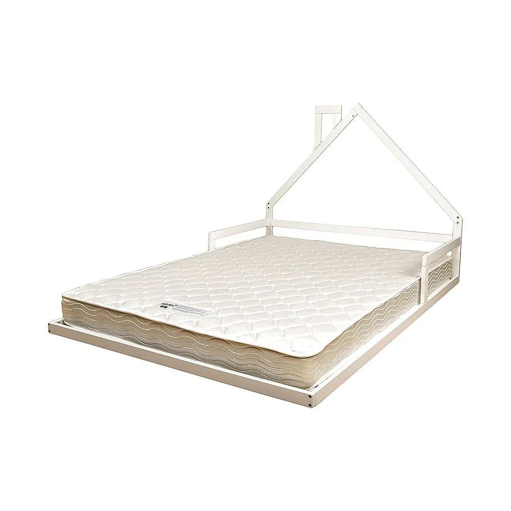 Pine Wood Floor Bed House Frame for Kids and Toddlers - Mekamart Australia