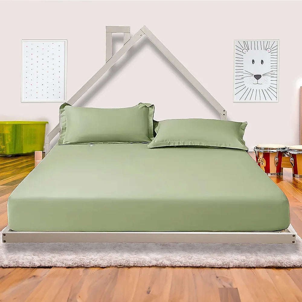 Pine Wood Floor Bed House Frame for Kids and Toddlers - Mekamart Australia