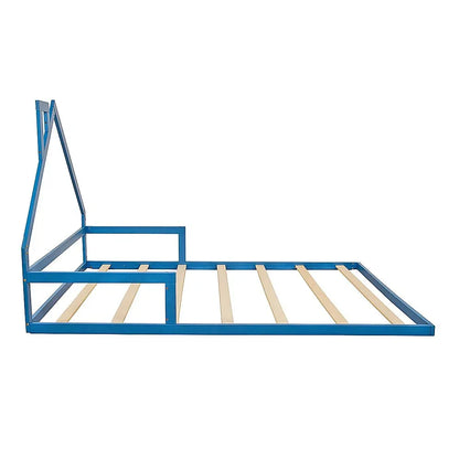 Pine Wood Floor Bed House Frame for Kids and Toddlers - Mekamart Australia