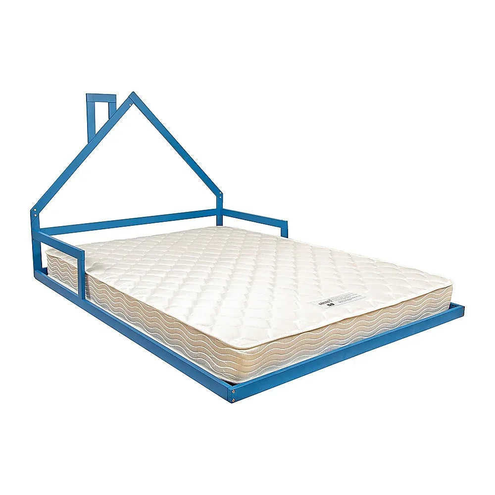 Pine Wood Floor Bed House Frame for Kids and Toddlers - Mekamart Australia