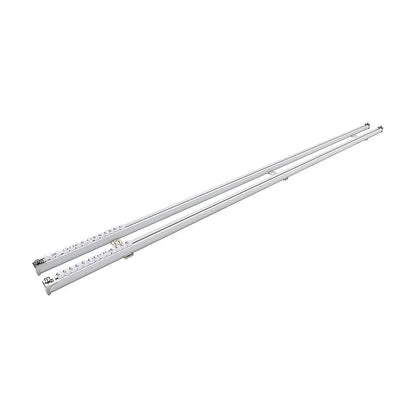 1.5m Double Curtain Tracks Aluminium Rail & Brackets For Both Curtain and Sheer with ceiling and wall accessories - Mekamart Australia