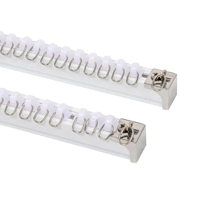 1.5m Double Curtain Tracks Aluminium Rail & Brackets For Both Curtain and Sheer with ceiling and wall accessories - Mekamart Australia