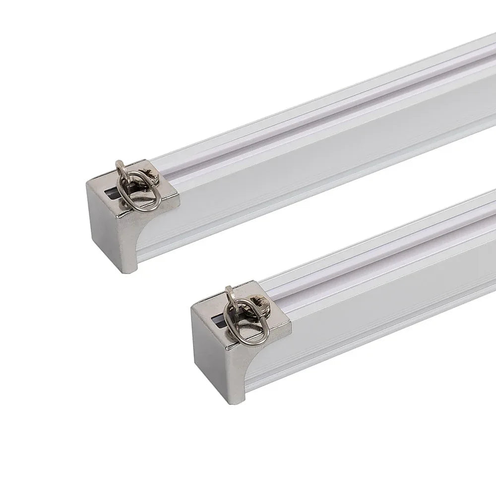 1.5m Double Curtain Tracks Aluminium Rail & Brackets For Both Curtain and Sheer with ceiling and wall accessories - Mekamart Australia