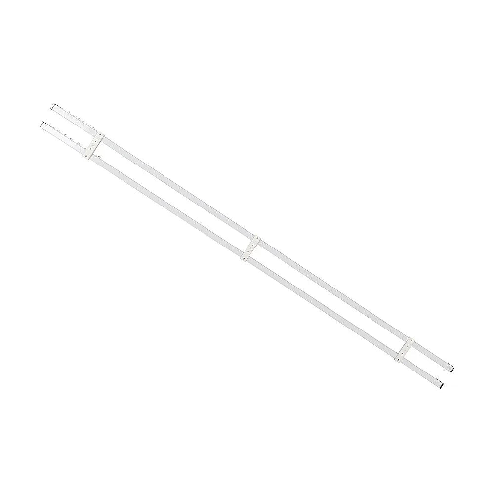 1.5m Double Curtain Tracks Aluminium Rail & Brackets For Both Curtain and Sheer with ceiling and wall accessories - Mekamart Australia