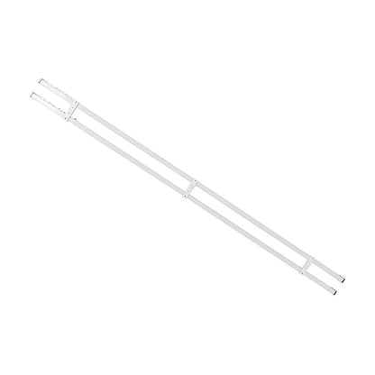 1.5m Double Curtain Tracks Aluminium Rail & Brackets For Both Curtain and Sheer with ceiling and wall accessories - Mekamart Australia
