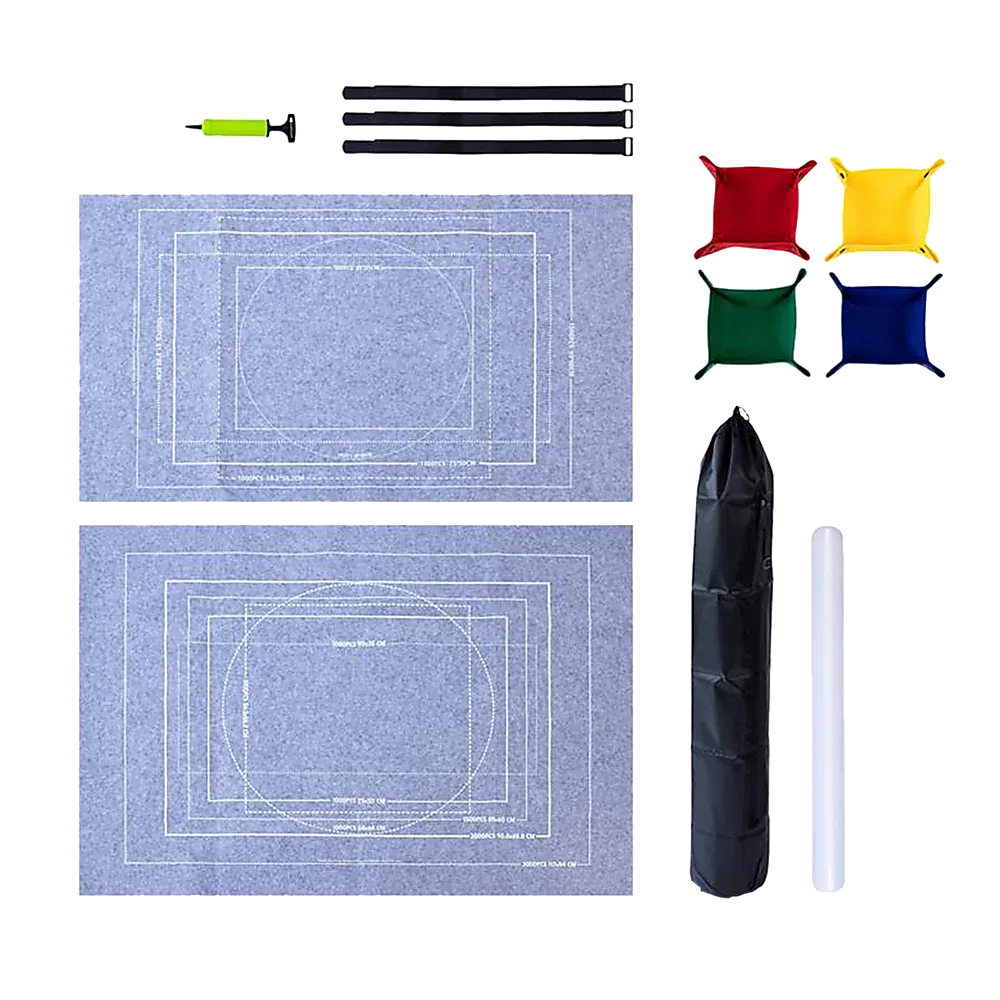 Puzzles Rollers 2 Sets Table Jigsaw Puzzles Felt Mat Board Inflator Puzzle Blanket - Mekamart Australia