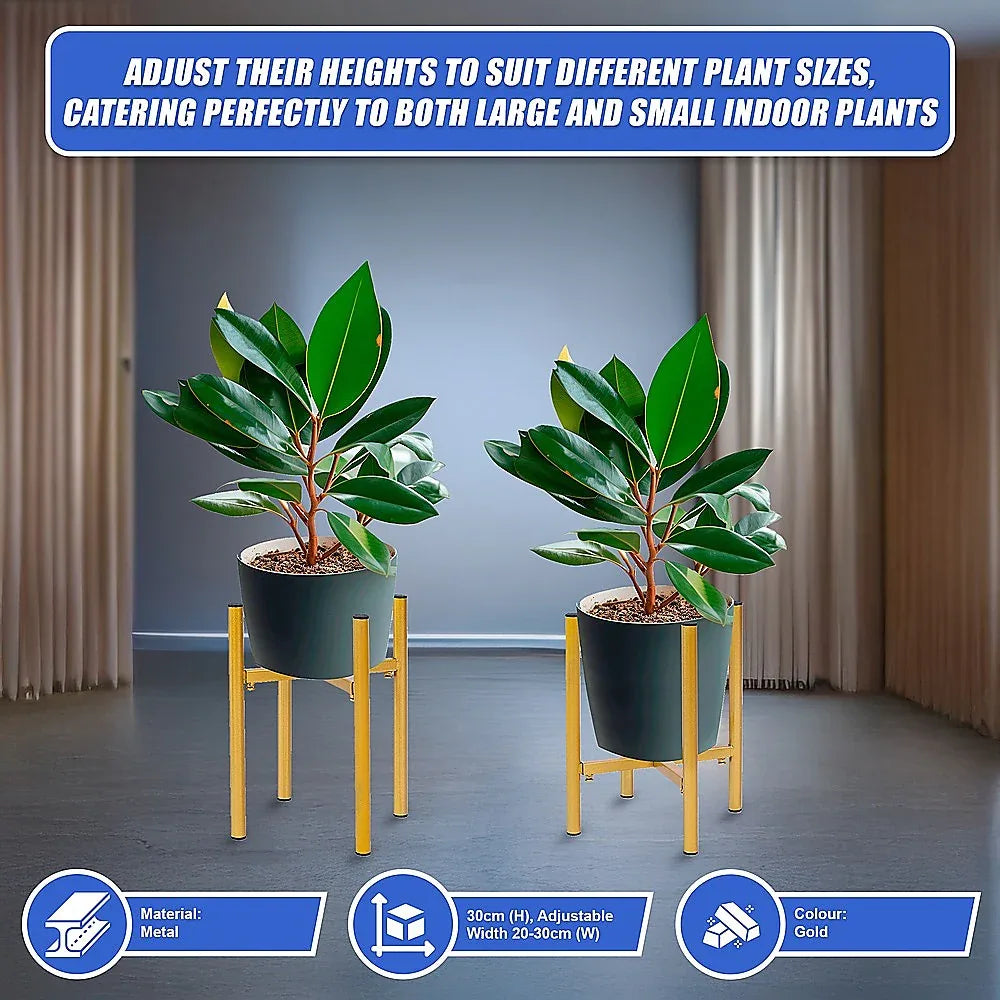 Metal Plant Stand Adjustable Indoor - Mekamart Australia