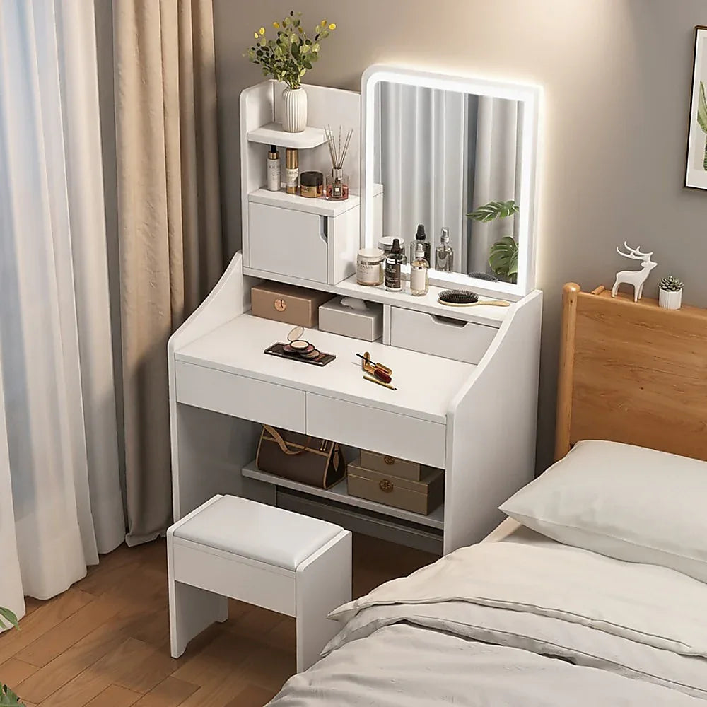 Makeup Vanity Mirror Desk Table with LED Lighting - Mekamart Australia